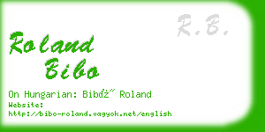 roland bibo business card